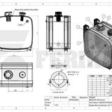 Гидравлический бак 160L 620x675x450 - 620x675x450